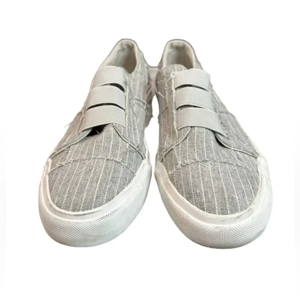 Blowfish‎ Maura canvas slip ons. Flats gray fabric size 8.5 - Picture 3 of 10